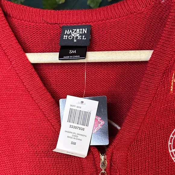 Hot Topic Red Hazbin Hotel Cardigan - Picture 2 of 6